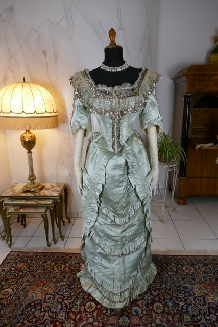 2 antique evening gown 1889