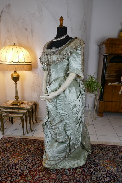 antique evening gown 1889