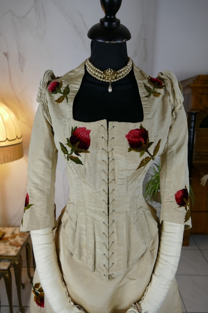 4 antique bustle dress 1880