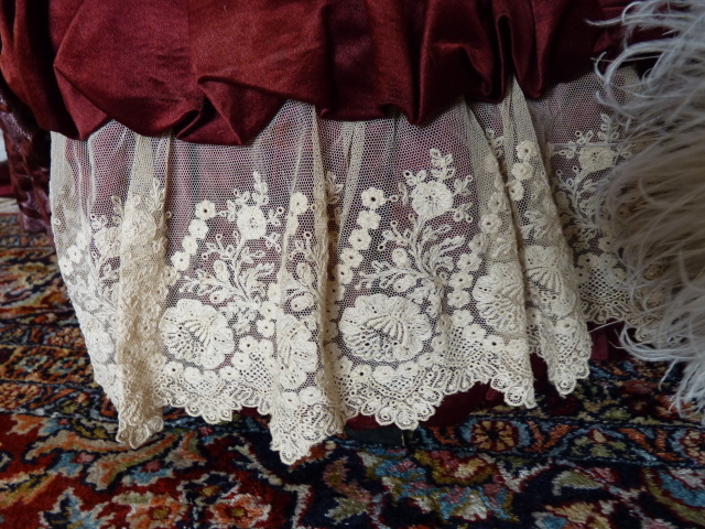 11 antique bustle gown 1884