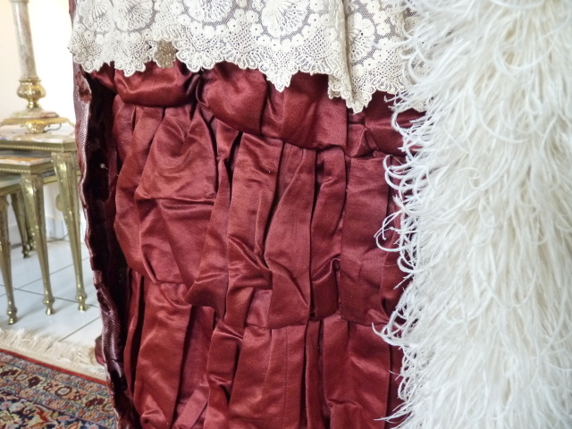 12 antique bustle gown 1884