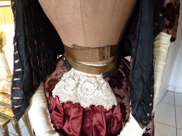 30 antique bustle gown 1884