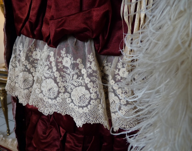 9 antique bustle gown 1884