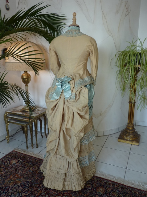 43 antique bustle dress 1884