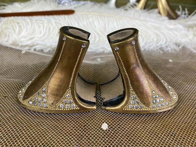 18a antique flapper shoe heels 1920