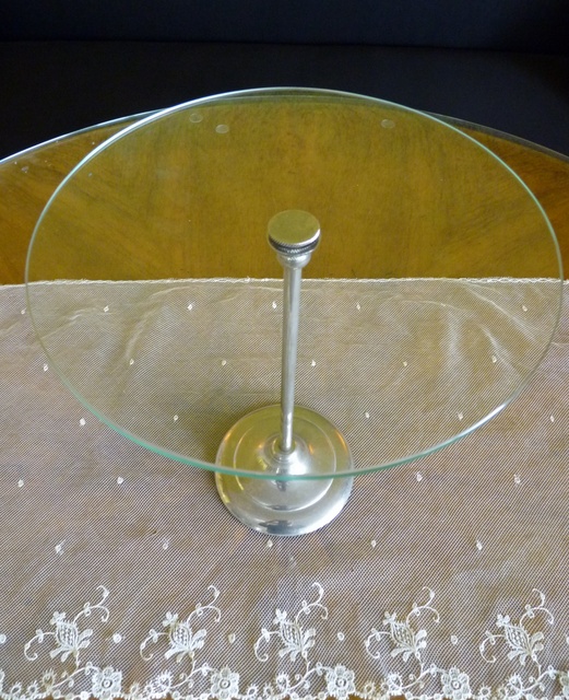 1 antique glass display stand 1900