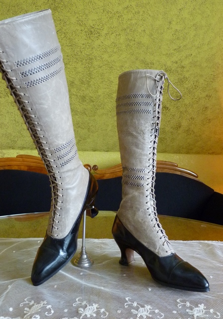 23 antique knee boots 1905