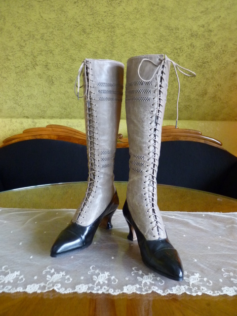 antique knee boots 1905
