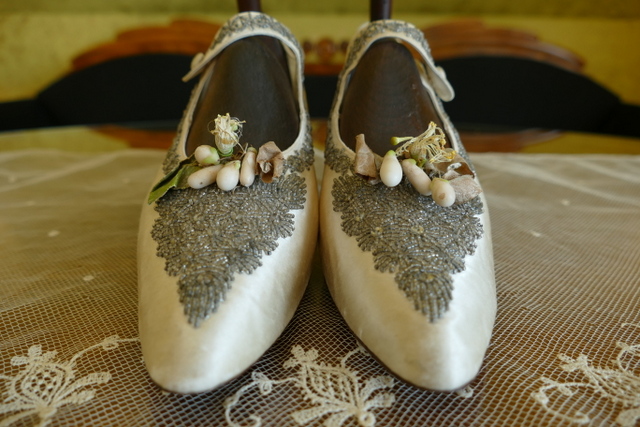 1 antique wedding boots 1906