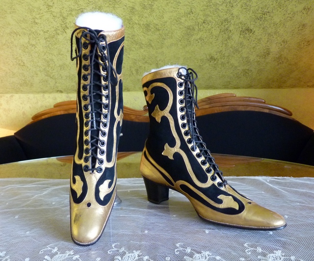 2 antique boots 1910
