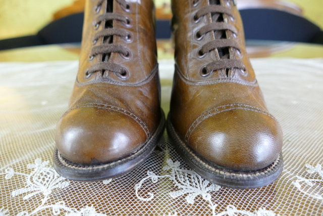 3 antique goodyear boots 1915