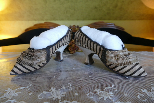 14 antique rococo shoes 1760