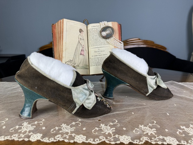 13c antique rococo shoes 1760