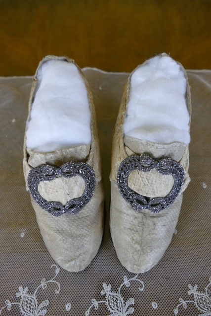 2 antique rococo shoes 1765