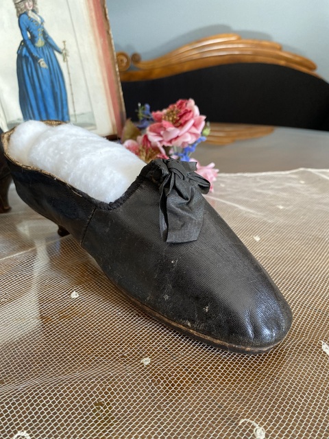 3 antique rococo shoes 1790