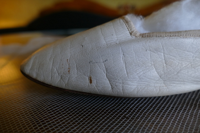 16 antique slip on shoes 1840