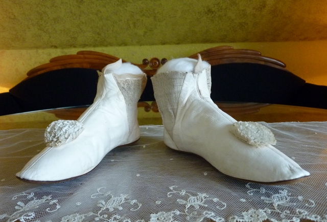 antique wedding boots 1845