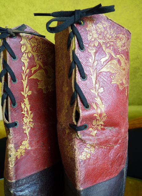 4 antique riding boots 1850