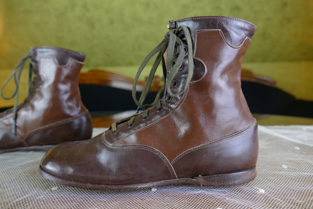7 antique childrens boots 1860