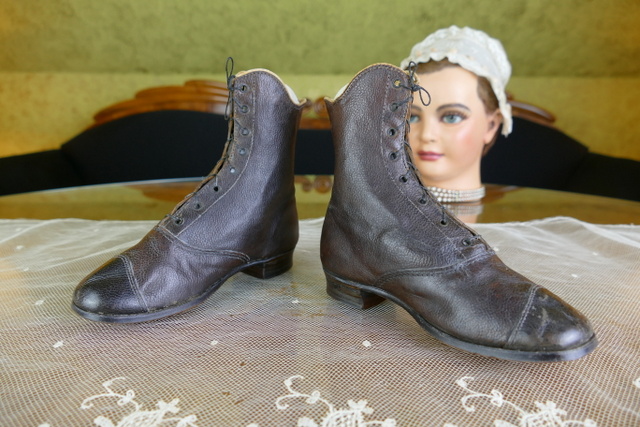 4 antique childrens boots patent 1860