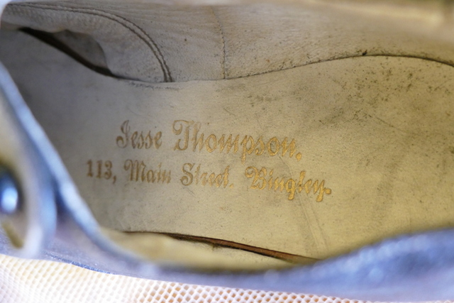 1 antique Thompson sample shoes 1870