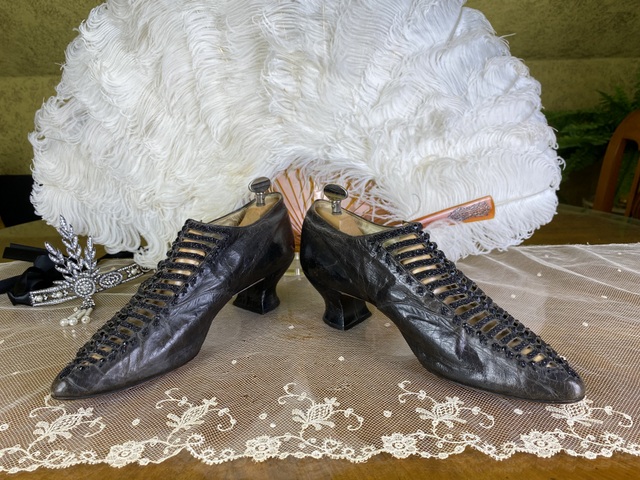 5 antique evening shoes 1898
