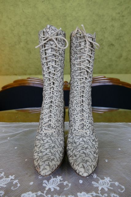 2 antique lace up boots 1895