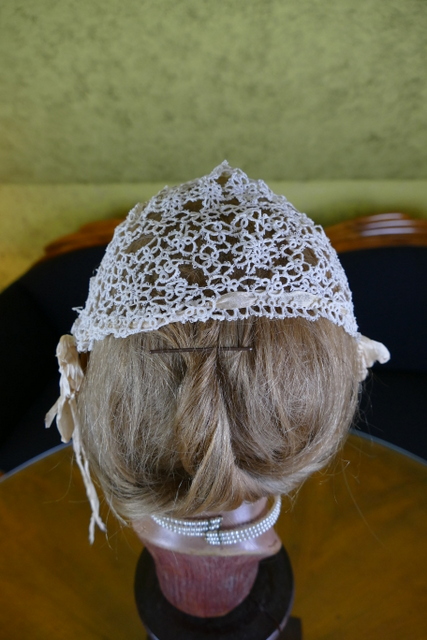 6 antique boudoir bonnet 1910