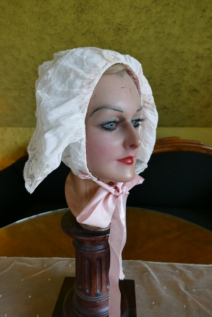 10 antique boudoir bonnet 1910
