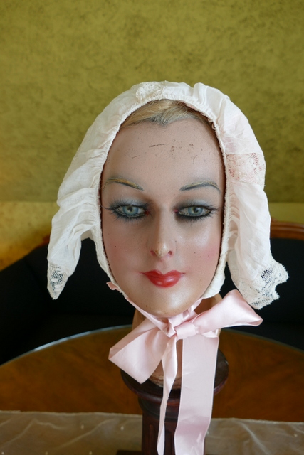 1 antique boudoir bonnet 1910