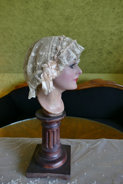 8 antique boudoir bonnet 1920