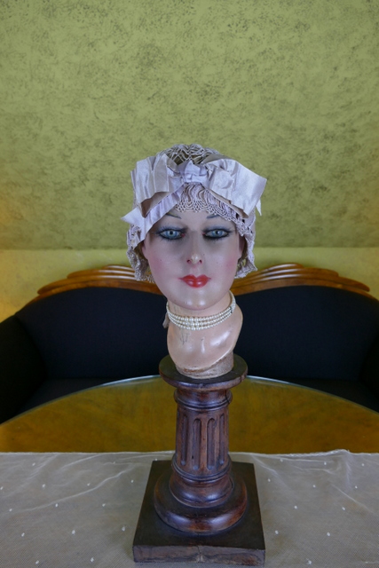 2 antique boudoir bonnet 1928