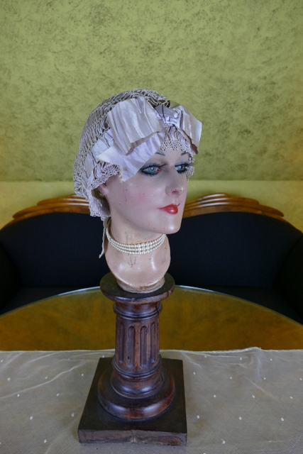 8 antique boudoir bonnet 1928