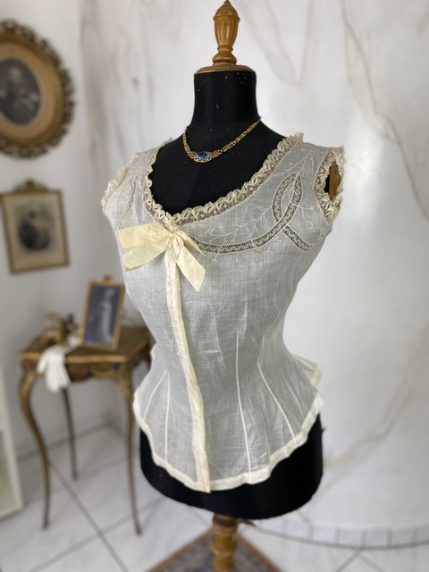 2 antique corset cover 1870