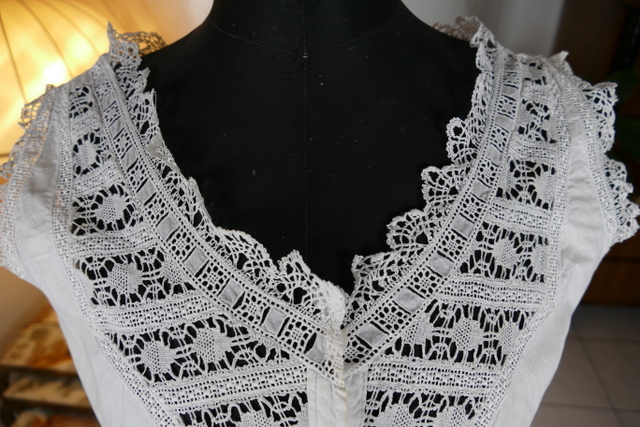 6 antique corset Cover 1906