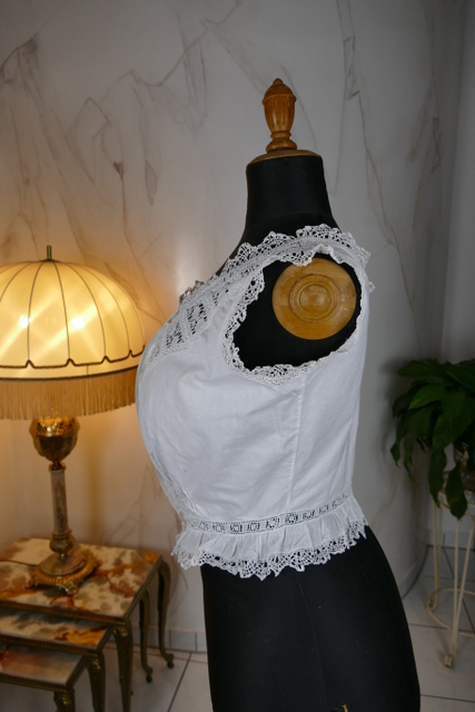 7 antique corset Cover 1906