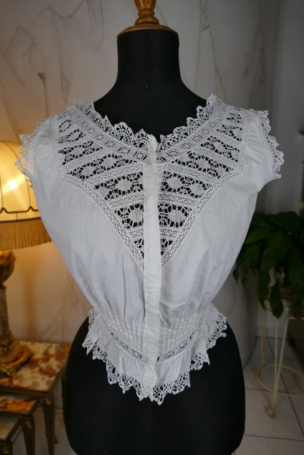 antique corset Cover 1906
