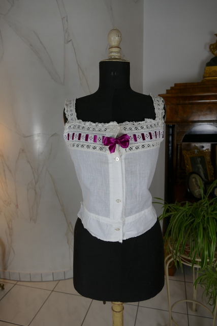 antique corset cover 1910