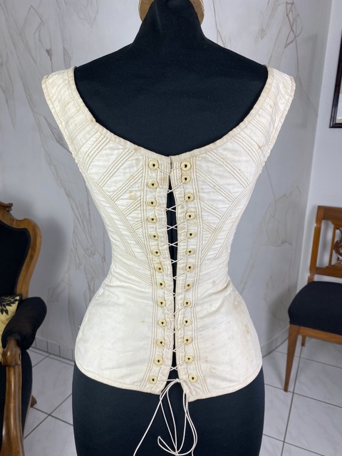 12 antique empire corset 1810