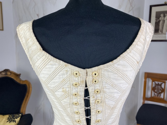 13 antique empire corset 1810