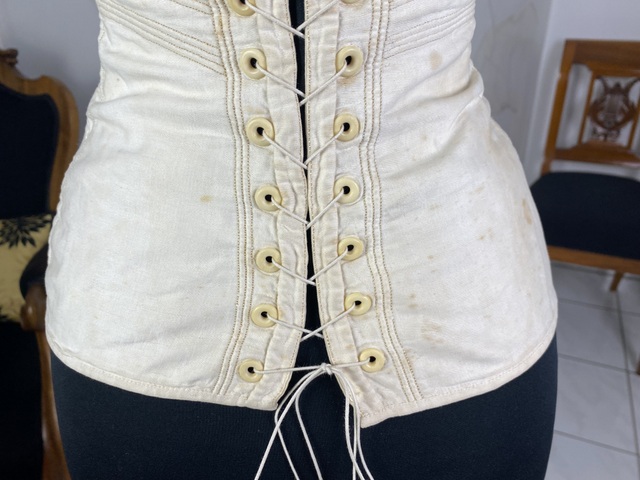 14 antique empire corset 1810