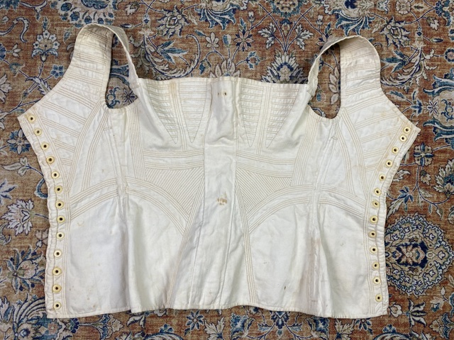 26 antique empire corset 1810