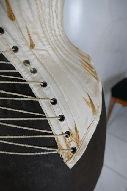 12 antique wedding corset 1880s
