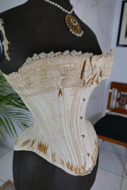 13 antique wedding corset 1880s