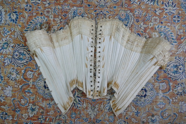 22 antique wedding corset 1880s