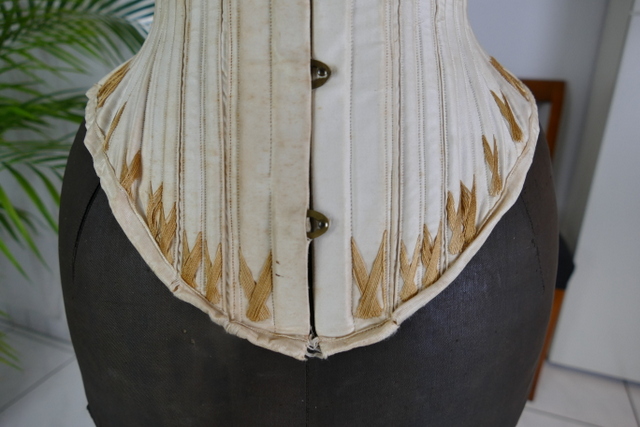 4 antique wedding corset 1880s