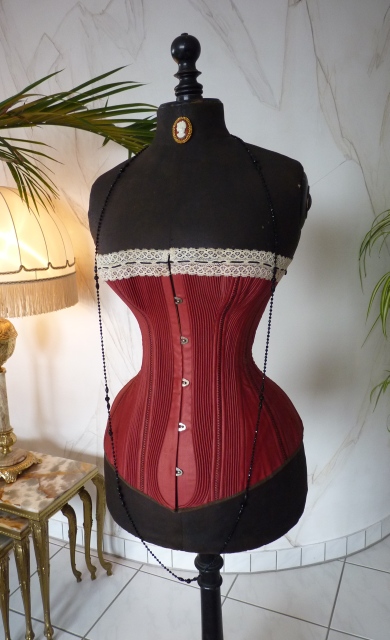 2 antique corset 1880