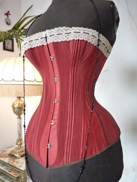 3 antique corset 1880