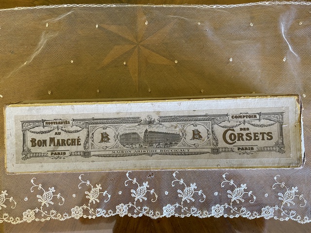 2 antique corset box 1890