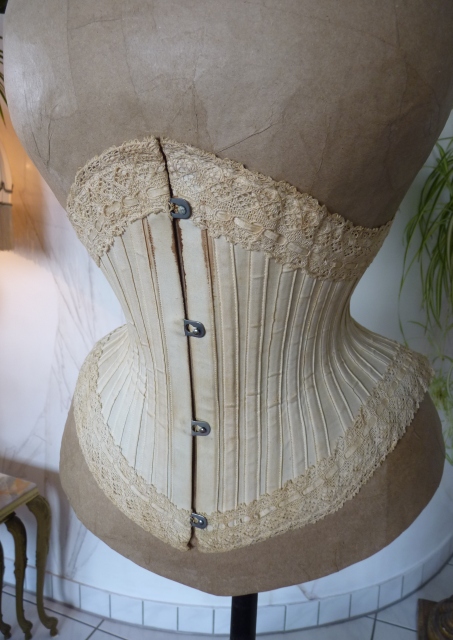 3 antique waist corset 1890